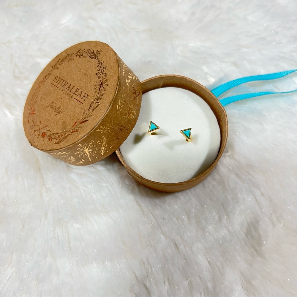Shiraleah Ophelie Ring in Turquoise Size 7 Adjustable
